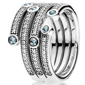 Pandora ring “shimmering ocean ring”